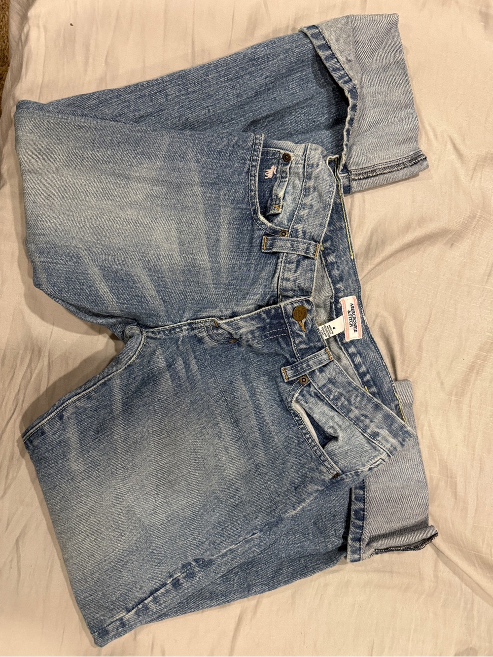 Y2K Pink Tag Abercrombie & Fitch Light Blue Boyfriend Jeans